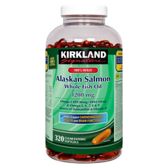 Kirkland Signature 100% Wild Alaskan Salmon Oil 1200 mg, 320 tablets