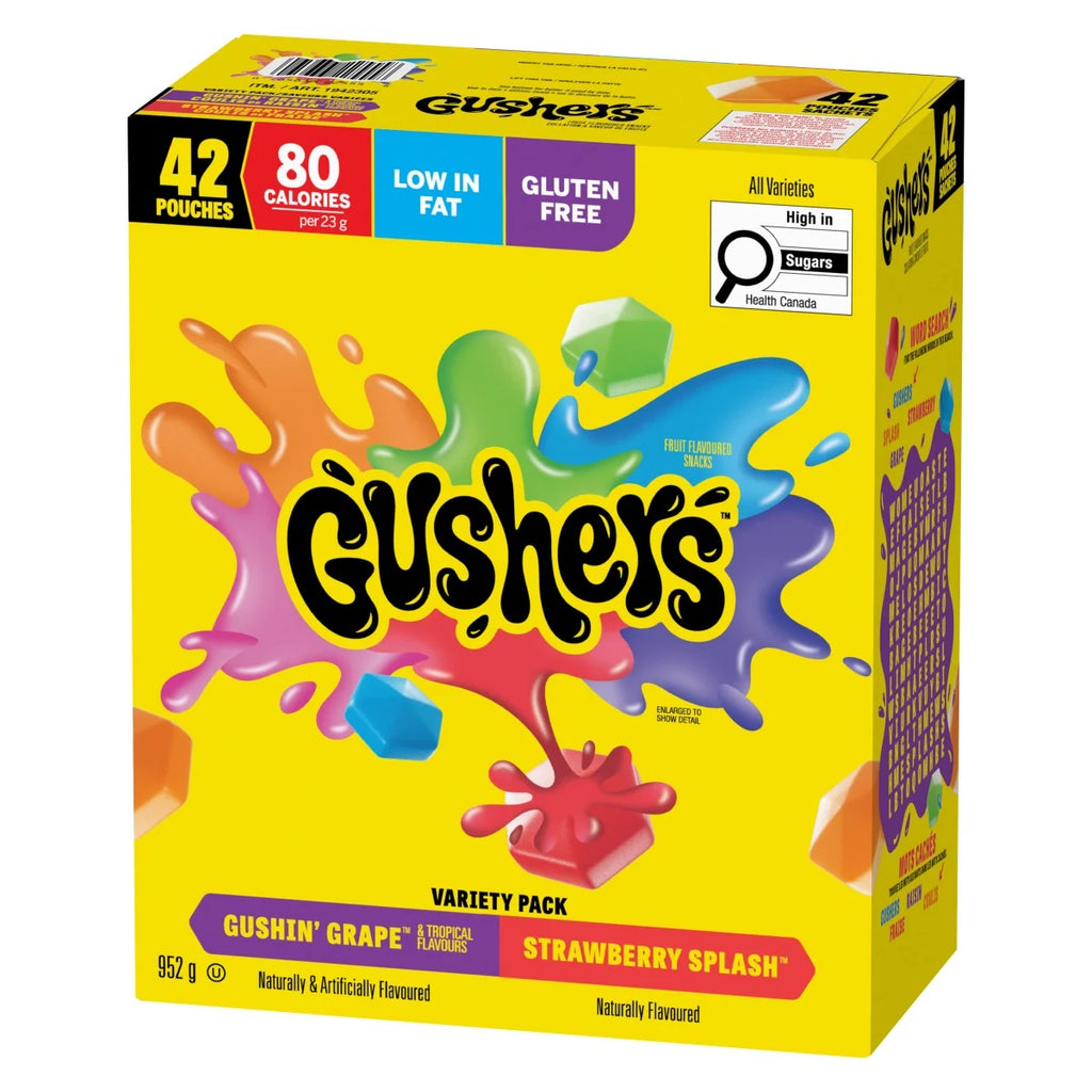 Gushers Tropical and Strawberry Flavoured Snacks, 44 x 22 g