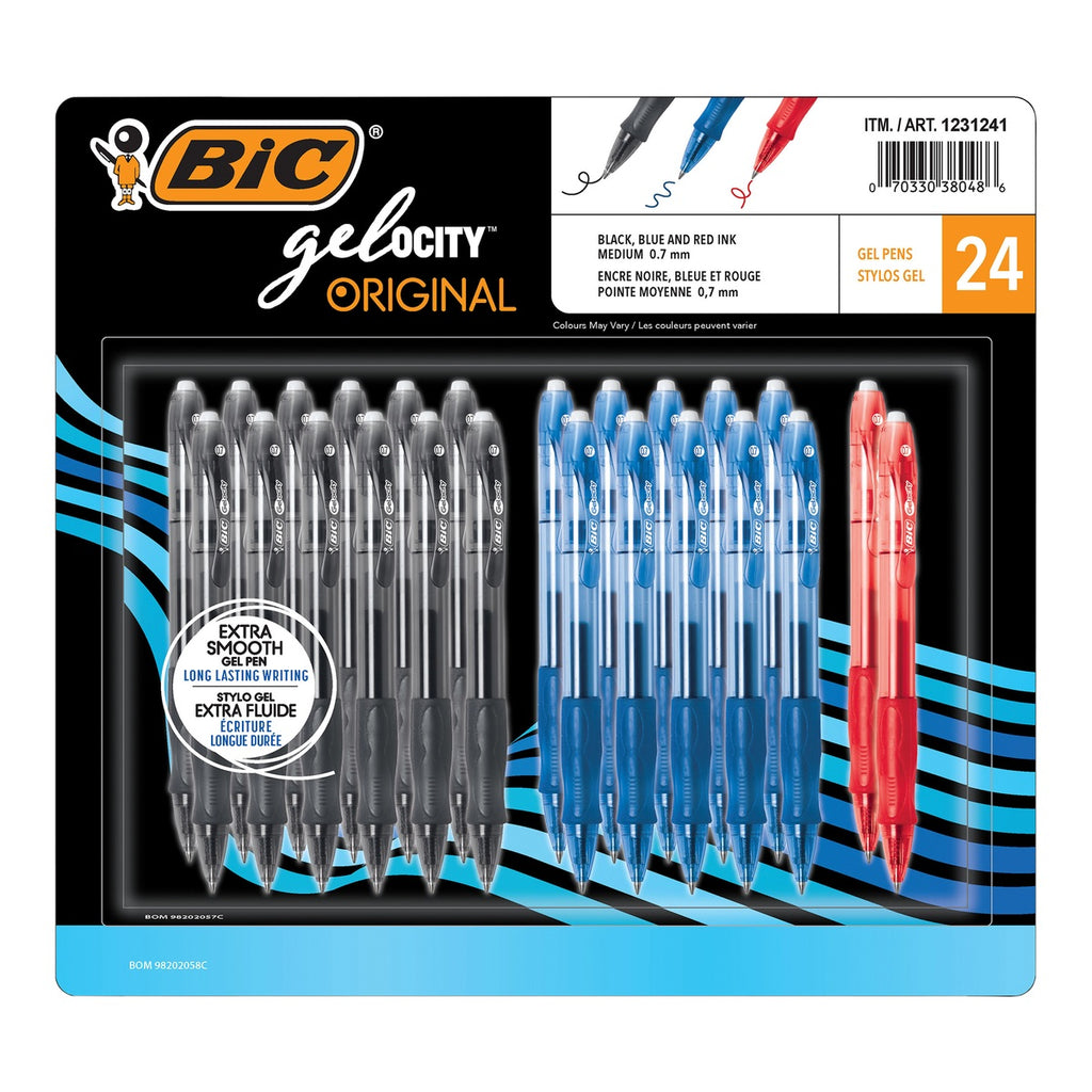 BIC Gelocity pen , 24 pieces