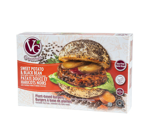 VG Gourmet Black Bean Burger, 12 x 100 g