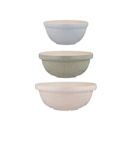 Mason Cash Mixing Stoneware Bowls, 3 bowls