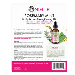 Mielle Rosemary Mint Scalp & Hair Strengthening Oil, 3 x 59 ml