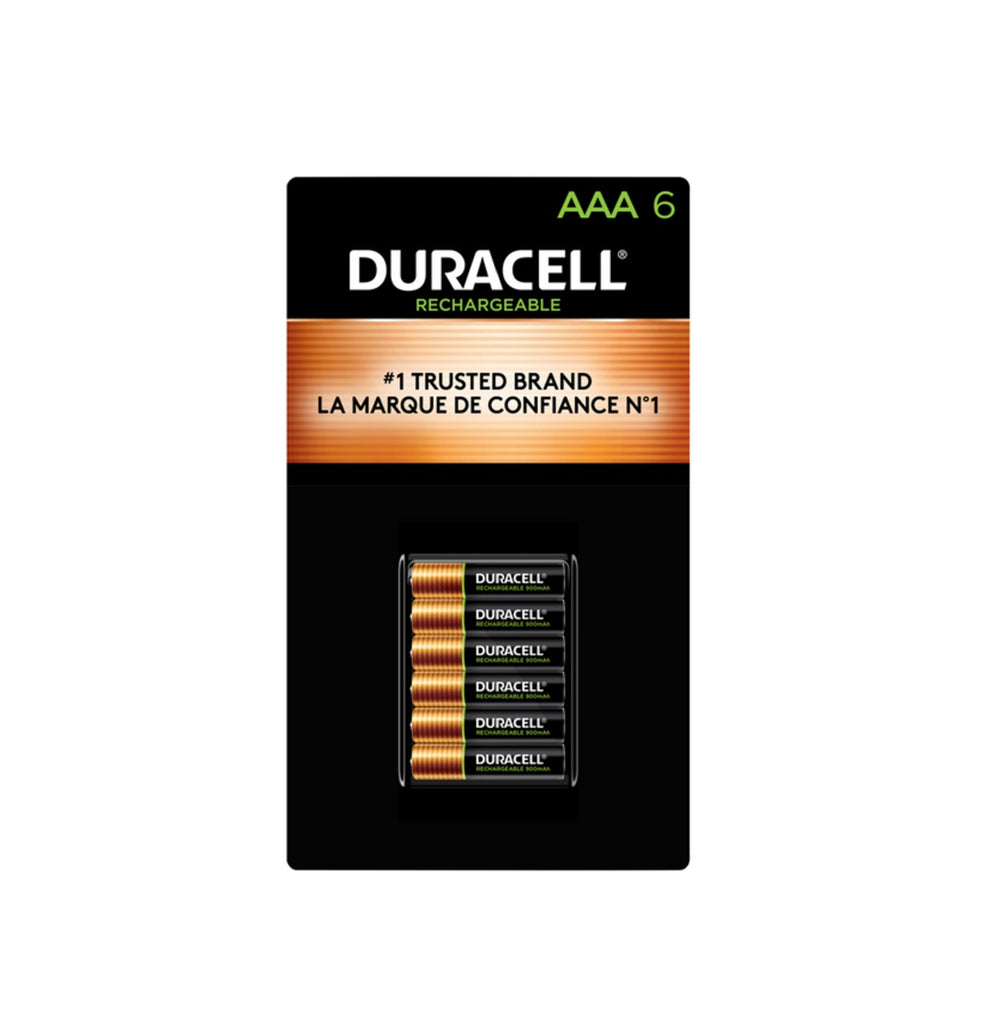 Duracell AAA Rechargeable Batteries, 6 batteries