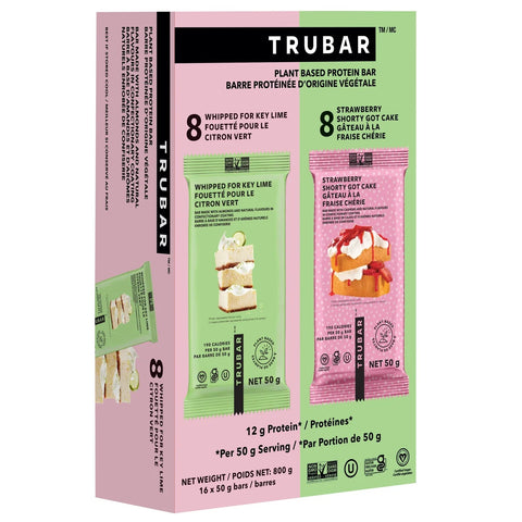 Trubar Plantbased Protein Bars, 16 x 50 g