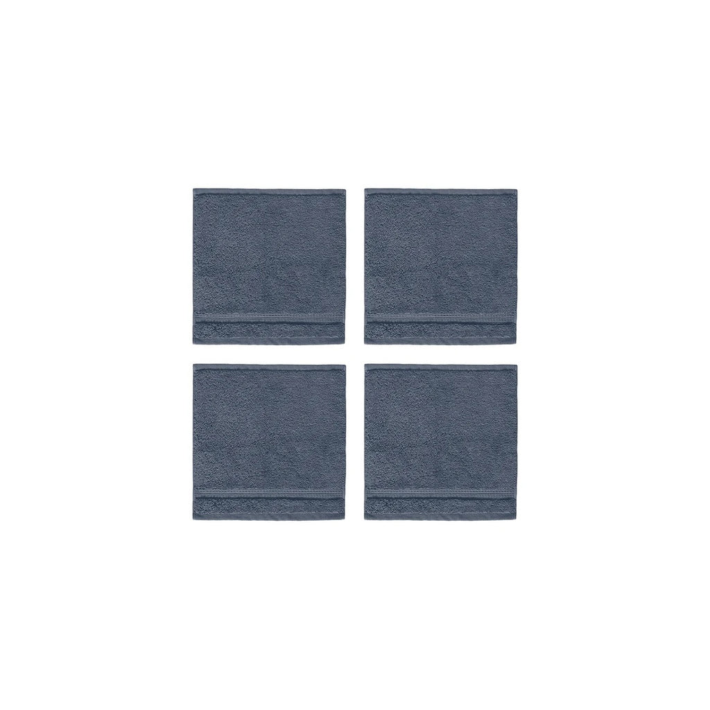 Serene Cotton Wash Cloths Blue, 4 units