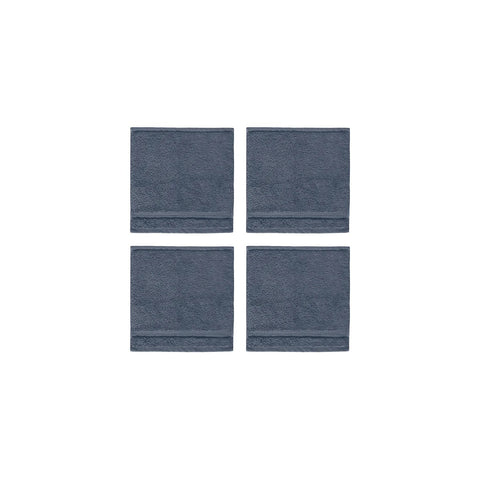 Serene Cotton Wash Cloths Blue, 4 units