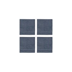 Serene Cotton Wash Cloths Blue, 4 units