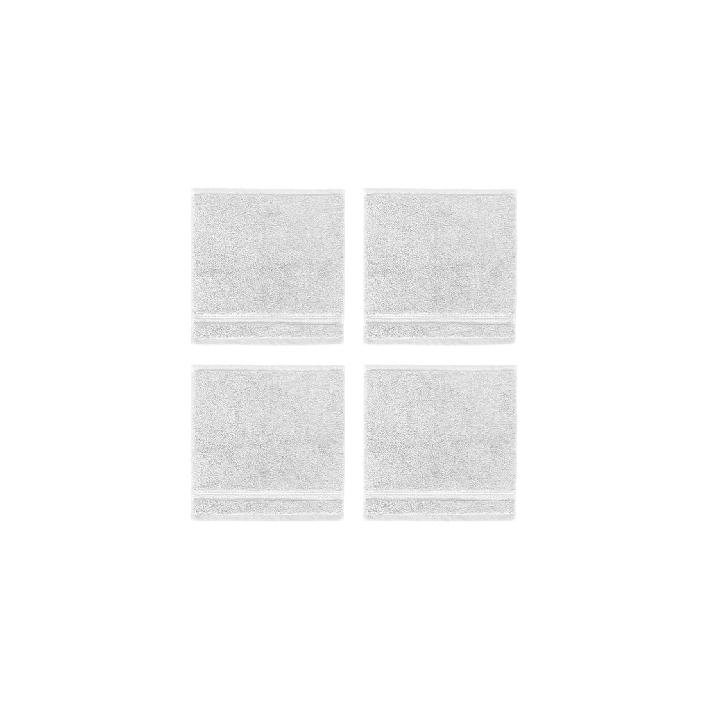 Serene Cotton Wash Cloths White, 4 units