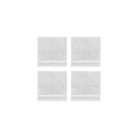 Serene Cotton Wash Cloths White, 4 units