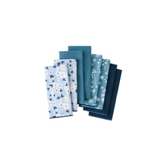 T&C Living Polyester Microfiber Kitchen Towels Blue, 8 towels