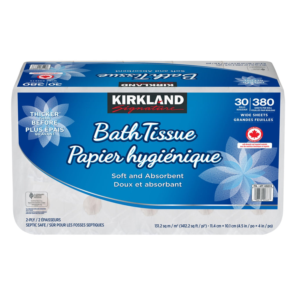 Kirkland Bathroom Tissue, 30 x 380 sheets