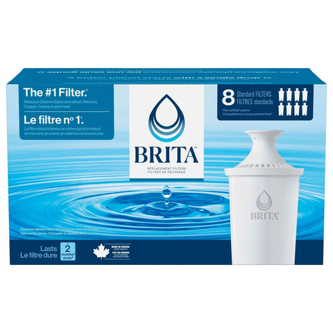 Brita Replacement Filter, 8 units