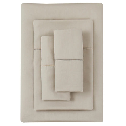 Kirkland Pima Cotton King Sheet Set Light Taupe, 6 pieces