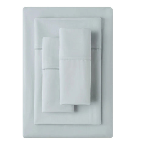 Kirkland Pima Cotton Queen Sheet Set Light Blue, 6 pieces