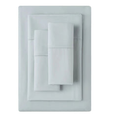 Kirkland Pima Cotton Queen Sheet Set Light Blue, 6 pieces