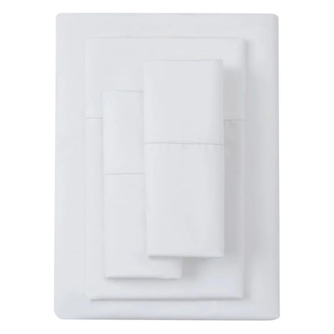 Kirkland Pima Cotton Queen Sheet Set White, 6 pieces