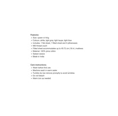 Kirkland Pima Cotton Queen Sheet Set White, 6 pieces