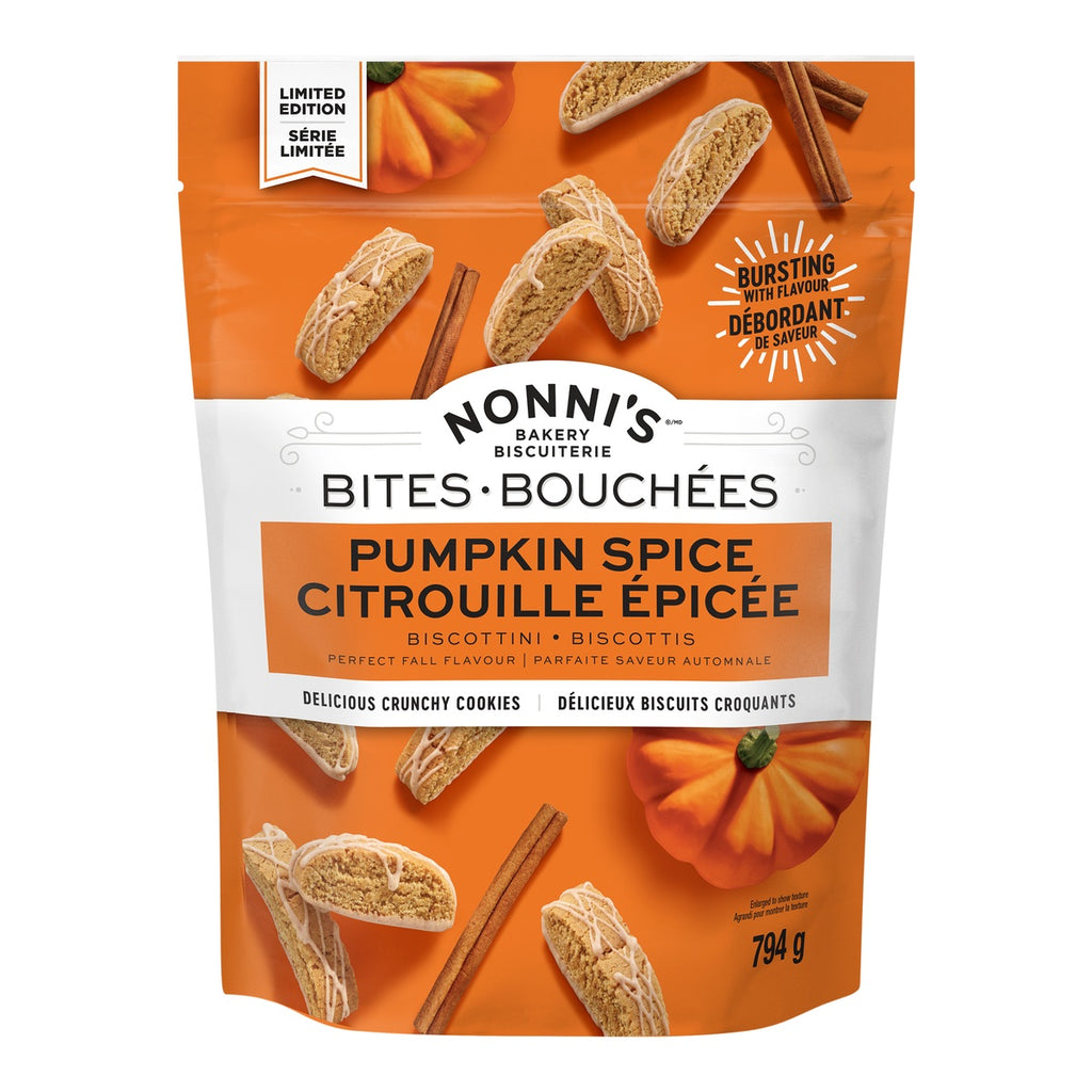 Nonni's Pumpkin Spice Biscotti Bites, 794 g