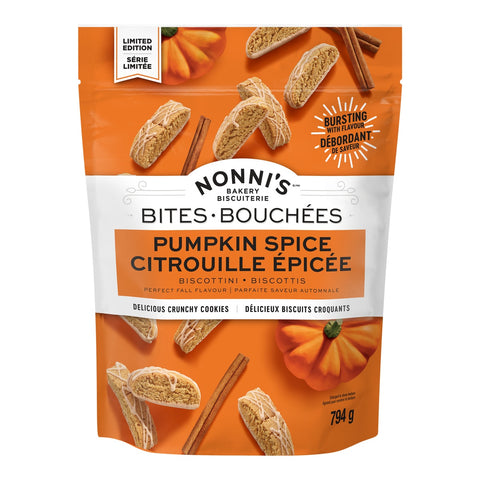 Nonni's Pumpkin Spice Biscotti Bites, 794 g