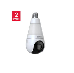 Lorex 2K Wi-Fi Smart Security Camera Lightbulb, 2 bulbs