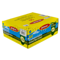 Biosak Compostable Green Bin Liners, 50 bags