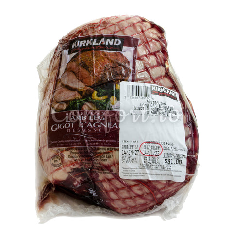 Kirkland Boneless Australian Lamb Leg, 3 kg