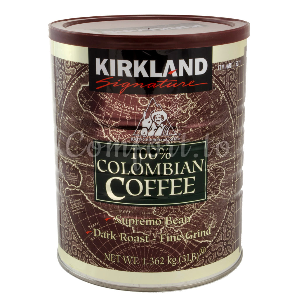 Kirkland Colombian Dark Roast Fine Grind Coffee, 1.4 kg