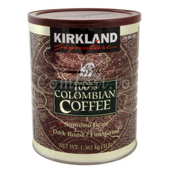 Kirkland Colombian Dark Roast Fine Grind Coffee, 1.4 kg