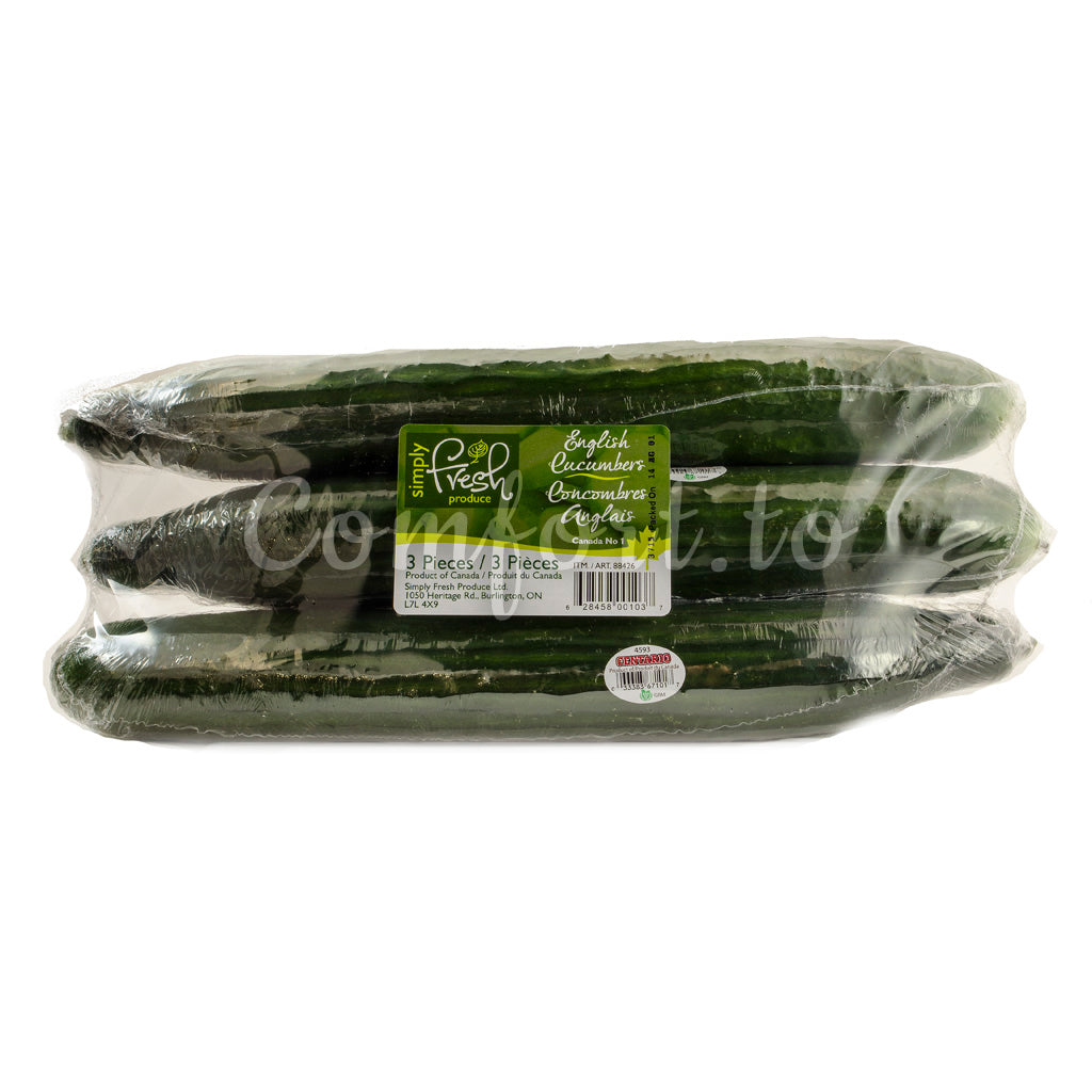 English Cucumbers, 3 cucumbers
