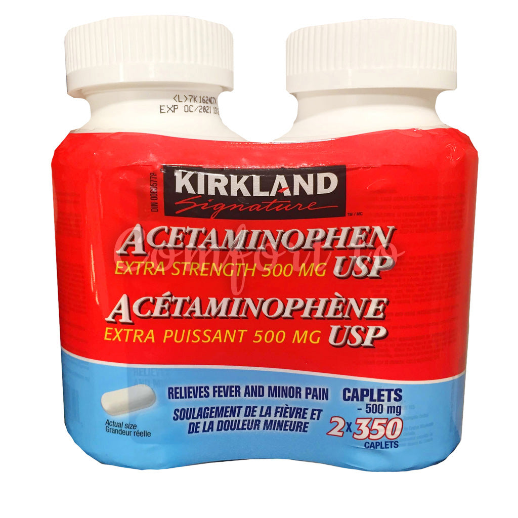 Kirkland Signature Acetaminophen 500Mg Extra Strength, 500 tablets