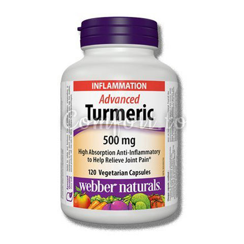 Webber Naturals Advanced Turmeric, 500Mg, 120 capsules