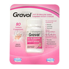 Gravol 50Mg Easy To Swallow Capsules, 80 capsules