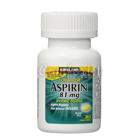 Kirkland Low Dose Aspirin 81 mg, 365 tablets
