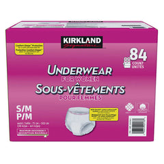 Kirkland Signature Protective Underwear Women S/M, 92 units