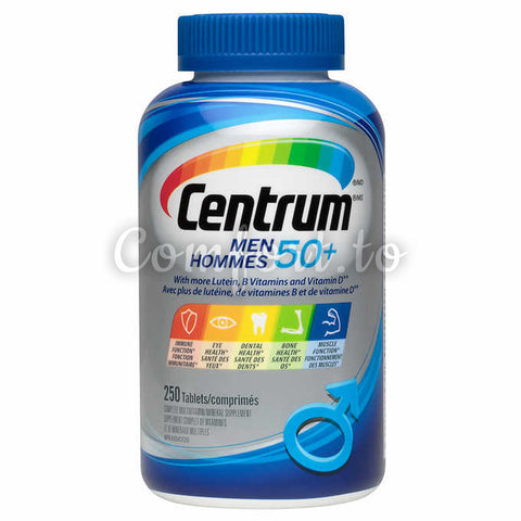 Centrum™ – Complete Multivitamin And Mineral Supplement For Men 50+, 250 tablets