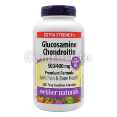 Webber Naturals Glucosamine Chondroitin With Vitamin D3, Extra Strength, 500/400, 300 capsules