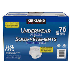 Kirkland Signature Protective Underwear Men L/XL, 88 units
