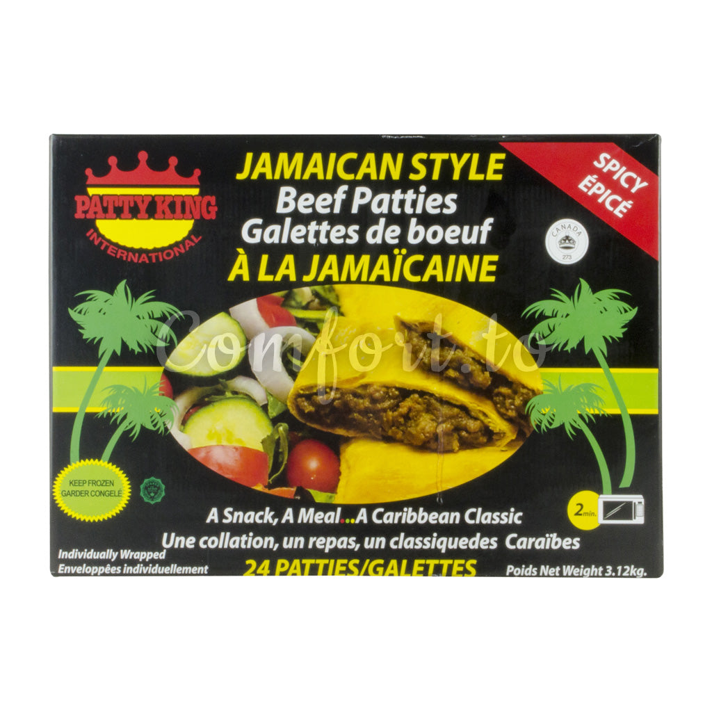 Patty King Frozen Jamaican Style Spicy Beef Patties, 3.1 kg