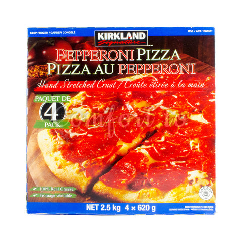 Kirkland Signature Pepperoni Pizza, 4 x 555 g