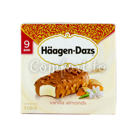 Haagen–Dazs Vanilla Almonds, 9 x 88 mL