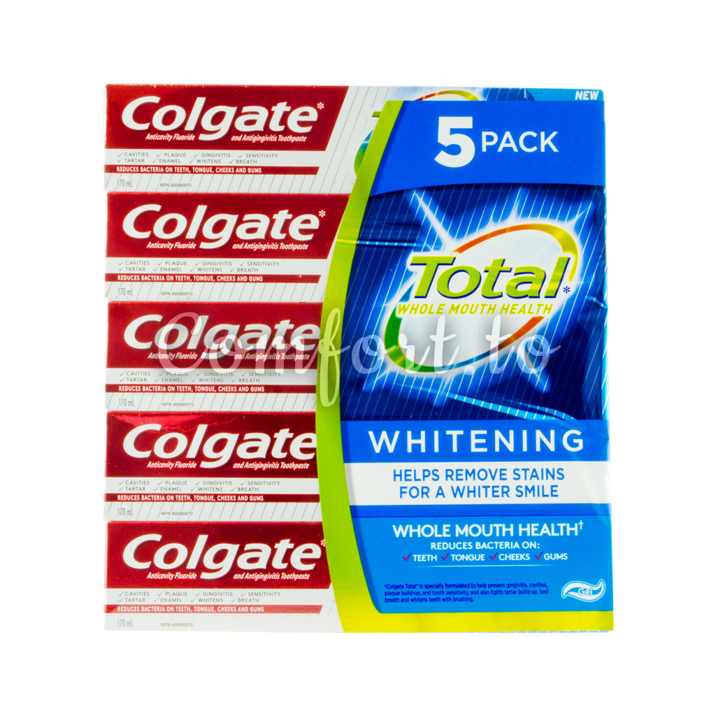 $3 OFF - Colgate Total Whole Mouth Health Whitening, 5 x 170 ml