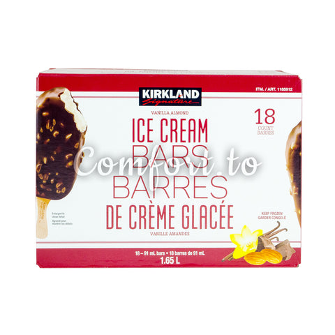 Kirkland Signature Frozen Ice Cream Bars, 18 x 91 mL