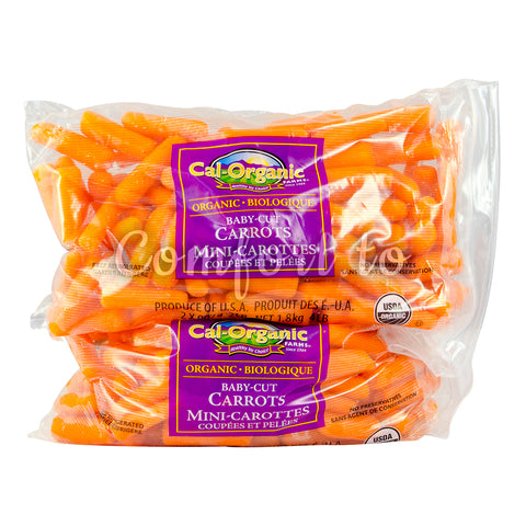 Organic Baby Cut Carrots, 2 x 2 lb