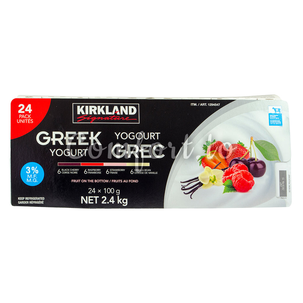 Kirkland Greek Yogourt 3%, 24 x 100 g