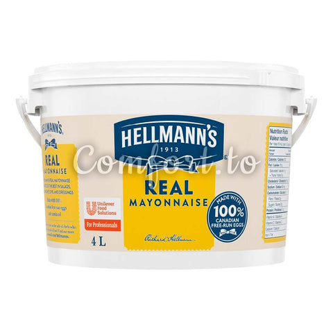 Hellmann's Large Real Mayonnaise, 4 L