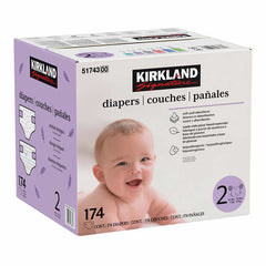 Kirkland Signature Diapers Size 2, 174 diapers