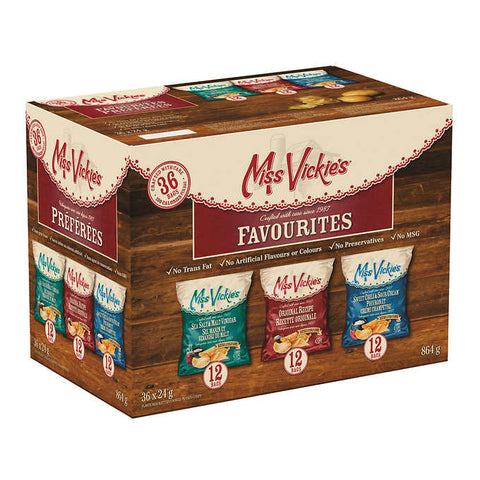 FritoLay Miss Vickie's Variety Pack, 36 x 24 g