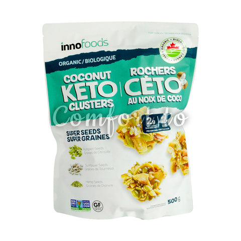 InnoFoods Keto Organic Coconut Clusters, 500 g