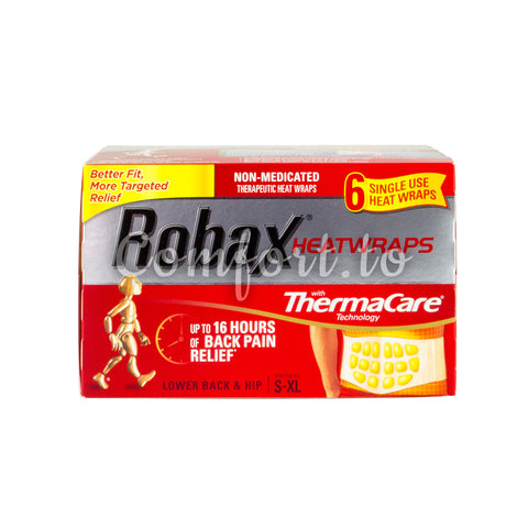 Robax ThermaCare Back and Pain Relief Heatwraps, 6 wraps