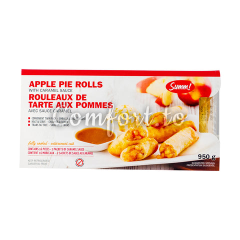 Summ! Apple Pie Rolls with Caramel Sauce, 2 x 475 g